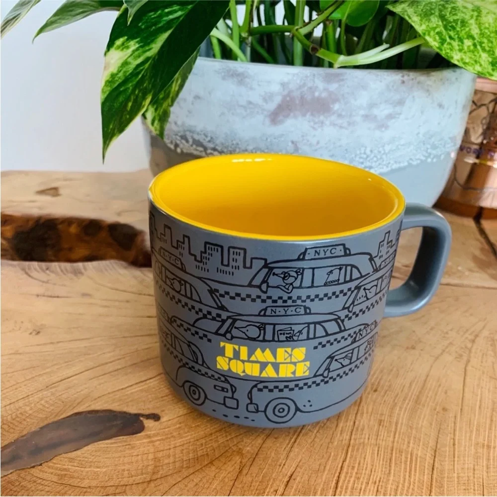 Starbucks Mug New York City Times Square 12 oz NYC Taxi Yellow Cab The Big Apple - Picture 2 of 5